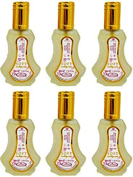 Al-Rehab Soft Eau de Parfum Spray for Women, 1.18 Ounce (Pack of 6)