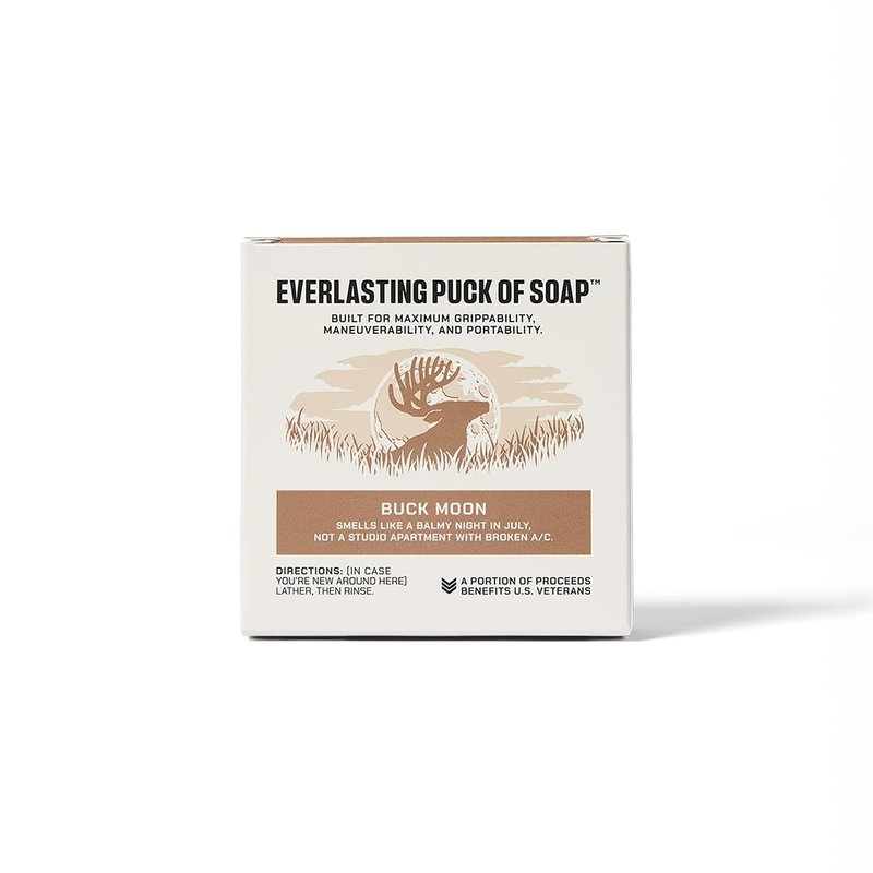 Duke Cannon Supply Co. Puck Soap Bundle – Men’s Hydrating Rounded Bar Soap with Masculine Scents for All Skin Types, Buck Moon, 5 oz (6 Pack)