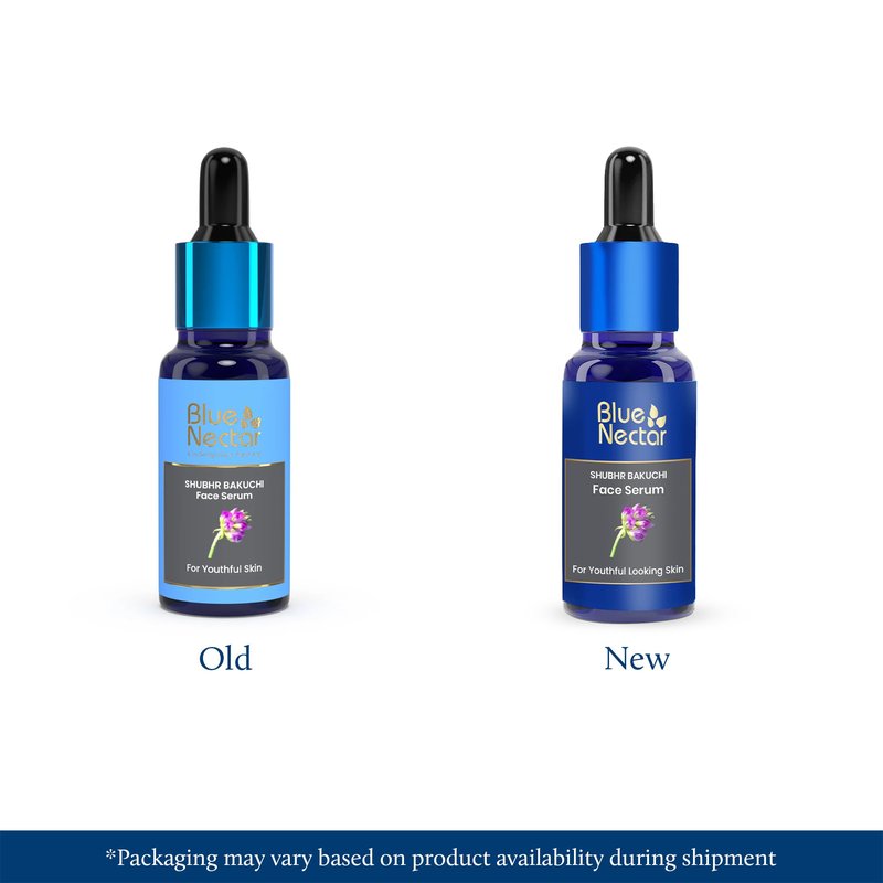 Blue Nectar Bakuchiol Retinol Serum for Face with Babchi Oil | Plant Based Retinol Alternative for Fine Lines & Wrinkles | Anti-Aging Face Serum for Women & Men (10 Herbs, 1 fl oz)