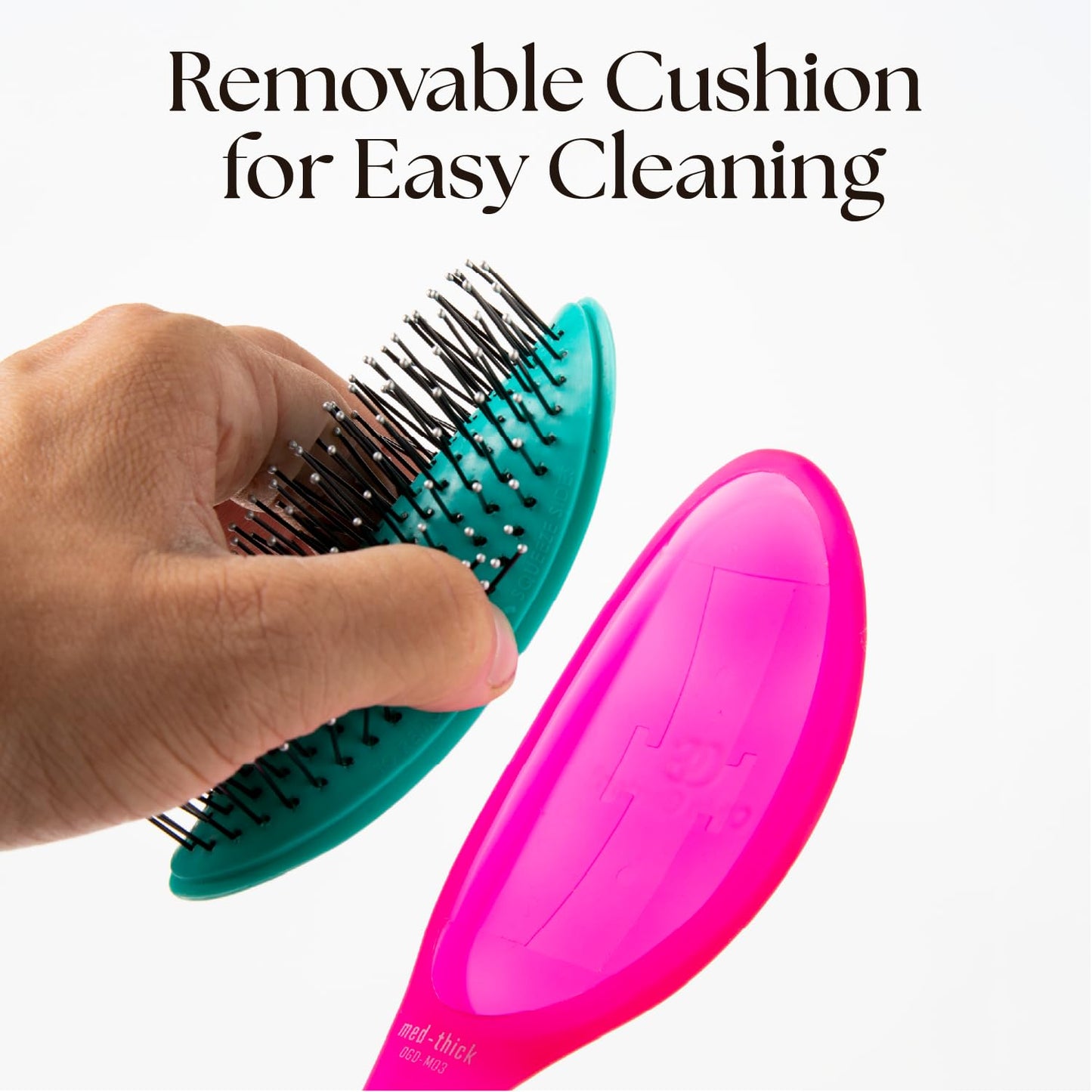 Olivia Garden Detangler Brush - Perfect for Medium to Thick Hair | Ideal for Women, Men & Kids