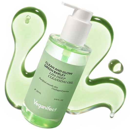 VEGANIFECT LHA Deep Cleansing Oil, Pore Control Cleansing Oil, Blackhead Remover & Sebum Care, Gentle Melting Oil Cleanser for Face, Daily Hydrating Makeup Remover, Korean Skincare 205ml/6.93 fl oz