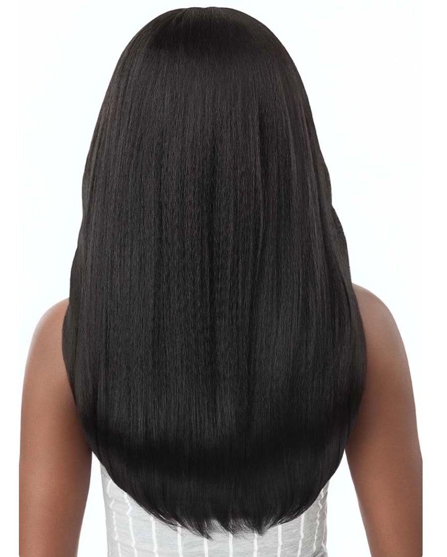 Outre Big Beautiful Human Hair Blend U Part Cap Leave Out Wig DOMINICAN BLOWOUT 22" (DR4/2T27613)