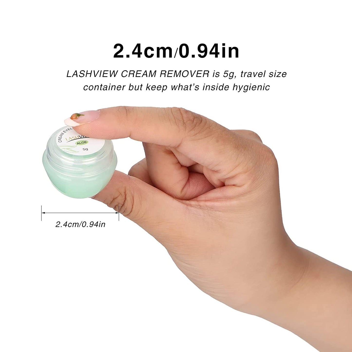 LASHVIEW Eyelash Extension Remover Gel, Light Aloe Flavor Gel,Eyelash Adhesive Remover, Professional Eyelash Extensions Remover for Salon,5g
