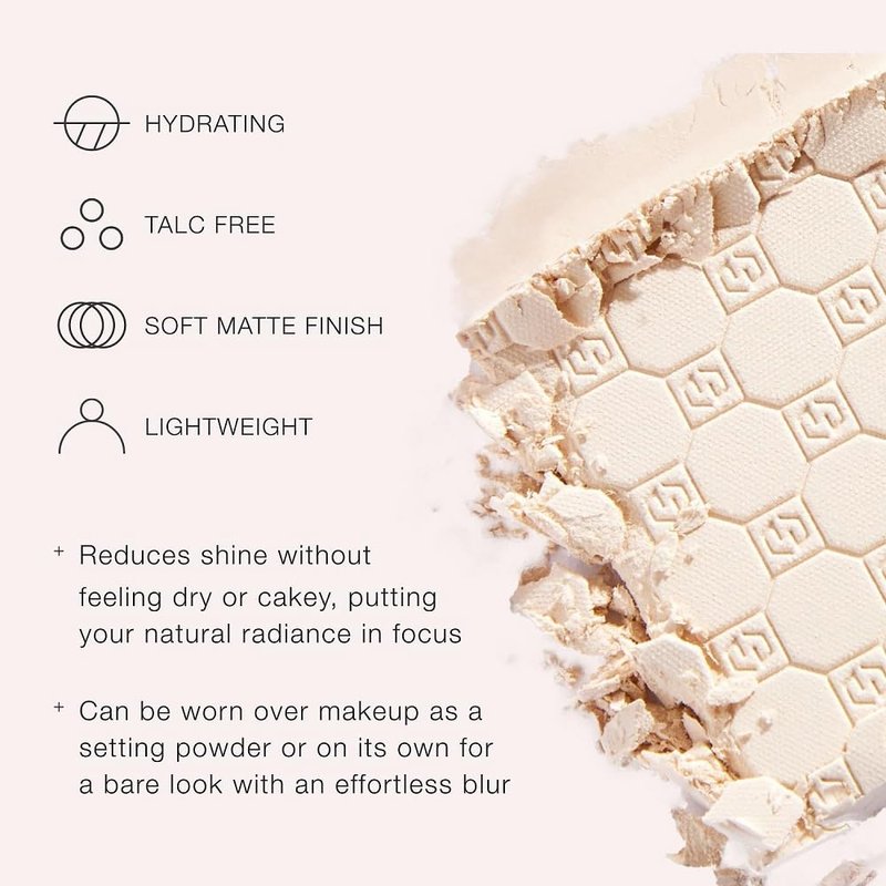 Jouer Soft Focus Hydrate & Setting Powder - Matte Blurring Powder for Fine Lines & Pores | Translucent