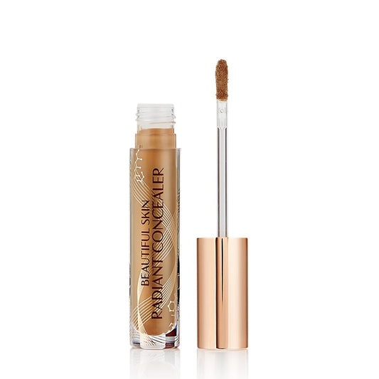 Charlotte Tilbury Beautiful Skin Concealer - Under Eye Concealer & Color Corrector for Dark Circles - Hydrating, Medium-Buildable Coverage with a Radiant, Natural-Looking Finish - 14 Deep