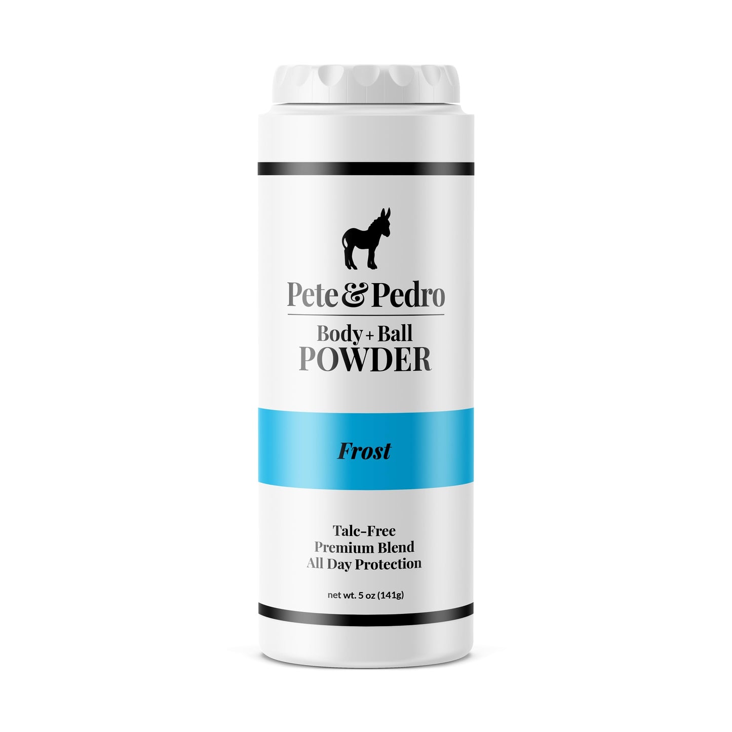 Pete & Pedro FROST Body & Balls Powder & FRESH Natural Body Bar Soap Combo – Talc-Free Ball Powder for Men 4.4 oz | Hydrating & Exfoliating Soap Bar Shea Butter & Pumice 5 oz | Eliminates Sweat & Odor