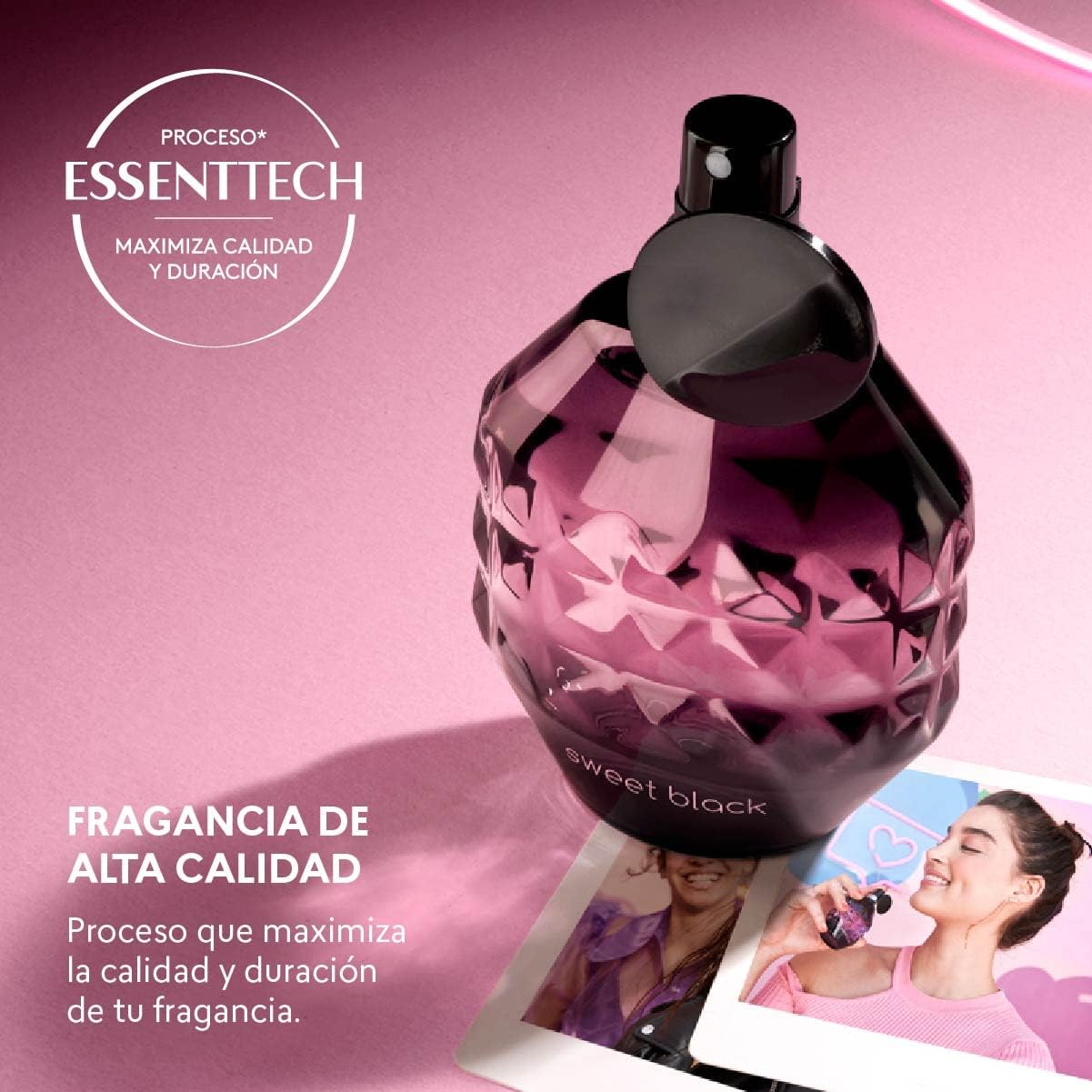 Esika L'Bel Cyzone Perfume de Mujer Sweet Black Aroma Oriental Dulce, 50ml., 1.6 Fl Oz (Pack of 1)