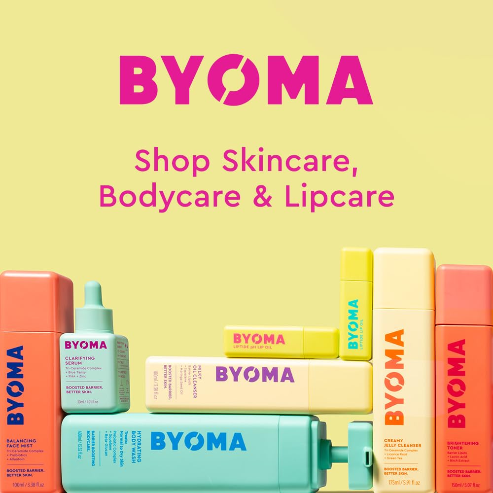 BYOMA Brightening Body Wash & Lotion Bundle – For Dull, Dehydrated Skin – Niacinamide & Azelaic Acid to Brighten, Even Tone & Support Skin Barrier – 13.52 fl oz +16.9 fl oz