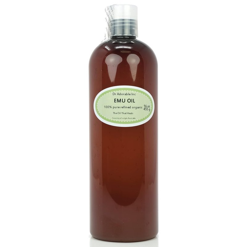Emu Oil - 100% Pure Natural Creamy Oil for Skin & Hair - 16 oz