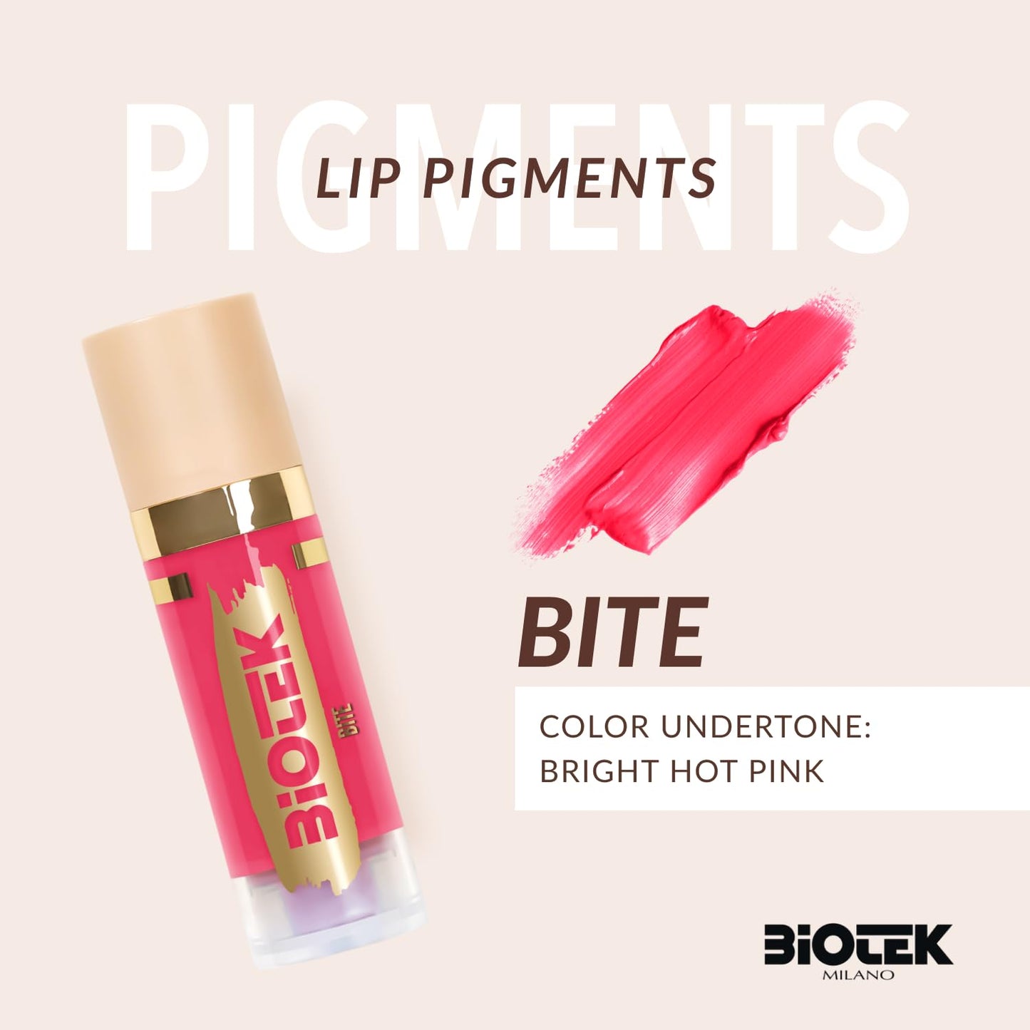 Biotek Lip Pigment for Permanent Makeup - Natural Antique Pink Lip Color - Made in Italy - Parfum 0,61 fl.oz.