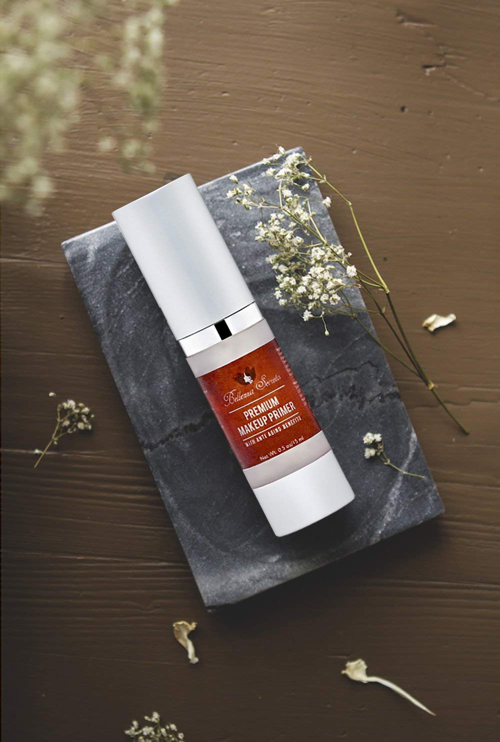 Premium Foundation Makeup Primer - Anti-Aging Pore Minimizer with Vitamins A, C & E | Waterproof Formula for Flawless Skin