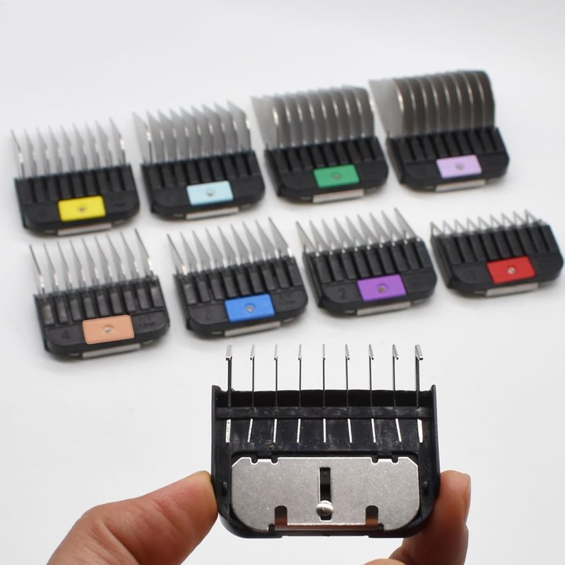 Professional Animal Grooming Combs - Stainless Steel Attachment Guide for A5 Detachable Blade Clippers | Compatible with Wahl, Andis, Oster