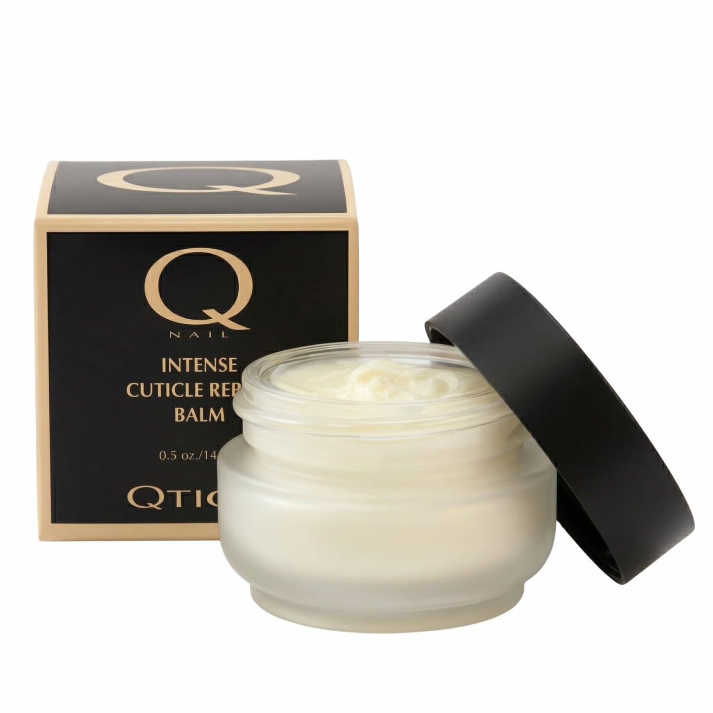 QTICA Intense Cuticle Repair Balm 0.5oz - Deep Nourishing Formula for Dry Cracked Cuticles and Nails - Restores Softness, Hydration & Healthy Shine