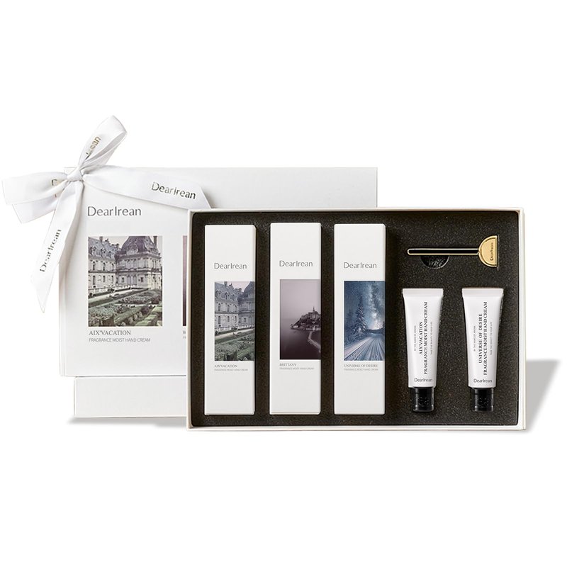 Dear Irean Hand Cream Gift Set for Women, Moisturizing Hand Lotion for Extremely Dry Cracked Hands Skin, 5PCS Mini Travel Size Natural Scented Hand Lotion Bulk, Women Lotion Gift Sets (4.23 Fl.Oz.)