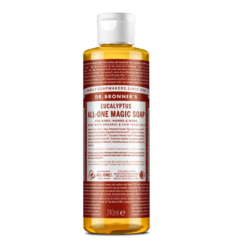 Dr. Bronner's Magic Soaps: Liquid Castile Soap, Eucalyptus 8 oz (3 pack)