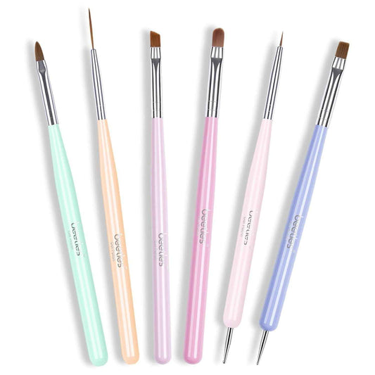 Beetles Nail Art Brush Set - Gel Polish Painting Tools & Dotting Pens for Creative Nail Designs