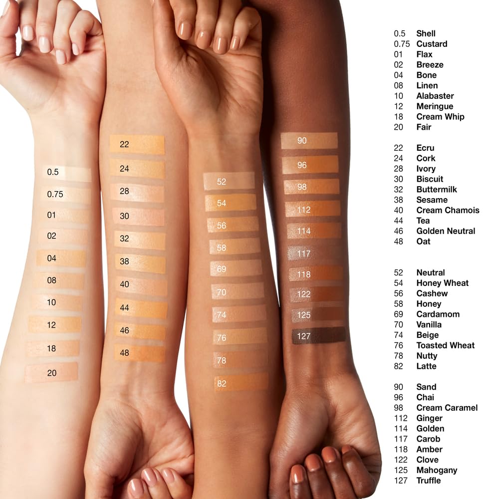 Clinique Beyond Perfecting Lightweight Liquid Foundation + Concealer For Dry Combination to Oily Skin Types | Full Coverage + Natural Matte Finish, Biscuit, 1 Fl Oz