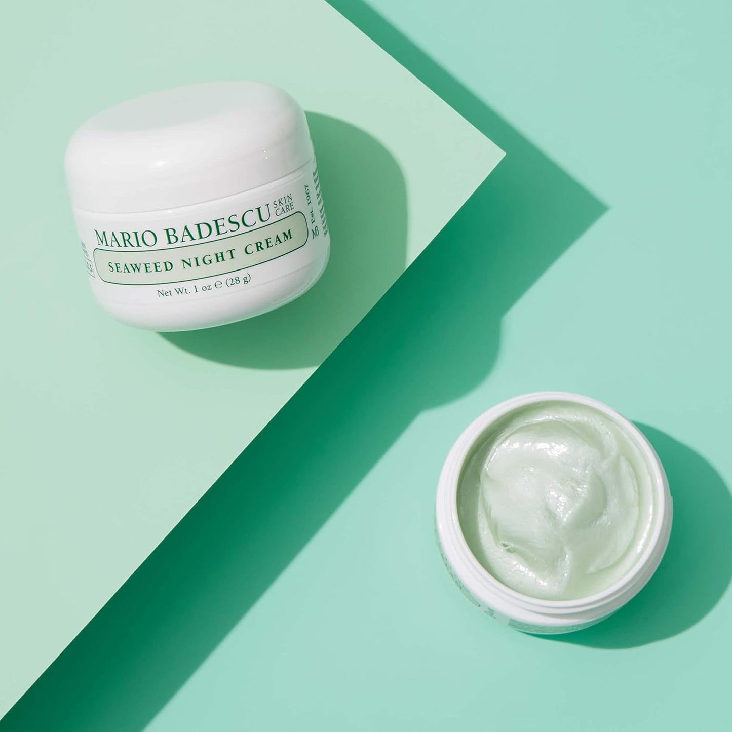 Mario Badescu Seaweed Night Cream - Anti-Aging Oil-Free Moisturizer with Collagen & Sodium Hyaluronate | Ideal for Combination Skin