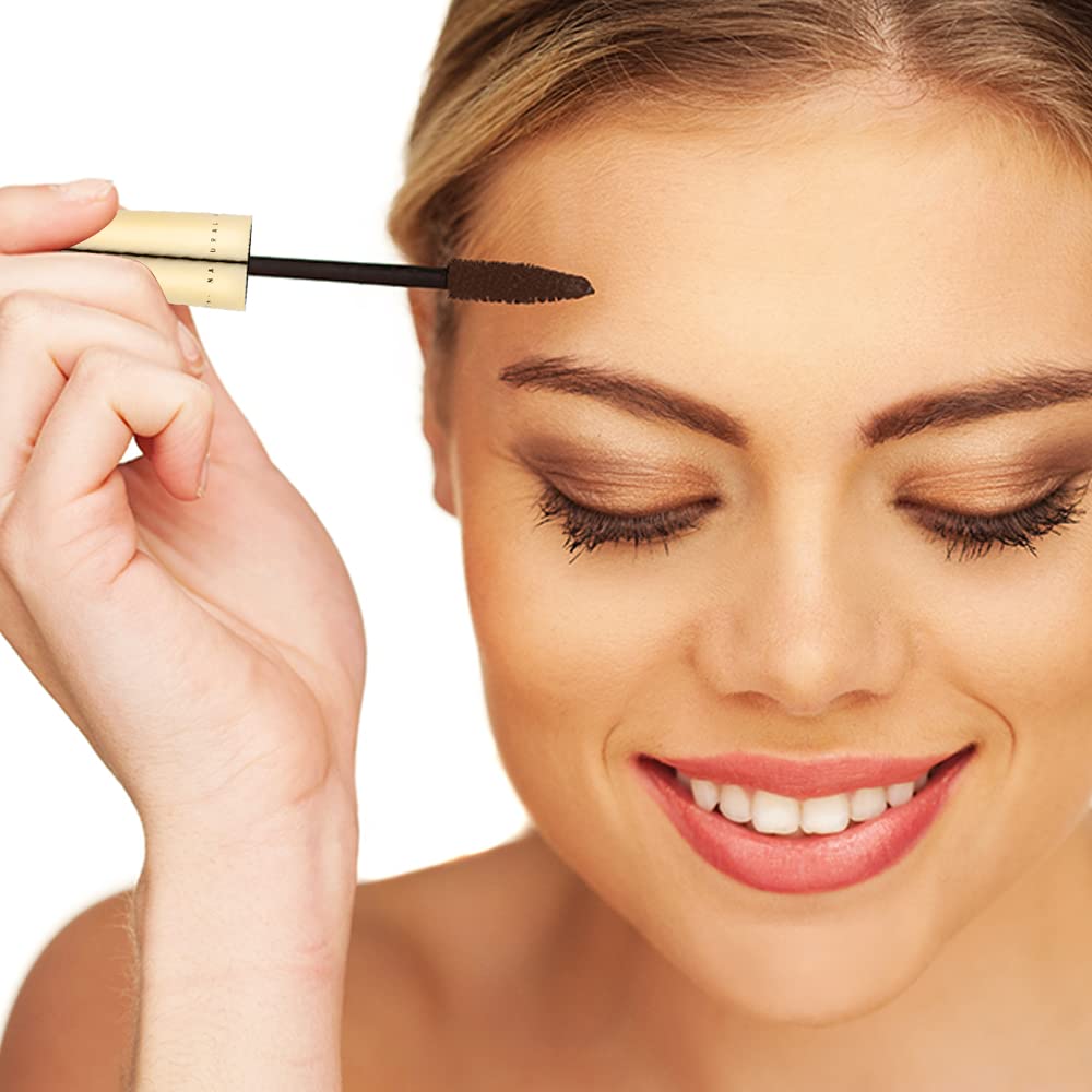 Vegan Black & Brown Mascara for Sensitive Eyes, Natural Hypoallergenic mascara, Lengthening and Volumizing for Natural Looking, Cruelty Free, Ophthalmologist Tested- By Gaya cosmetics