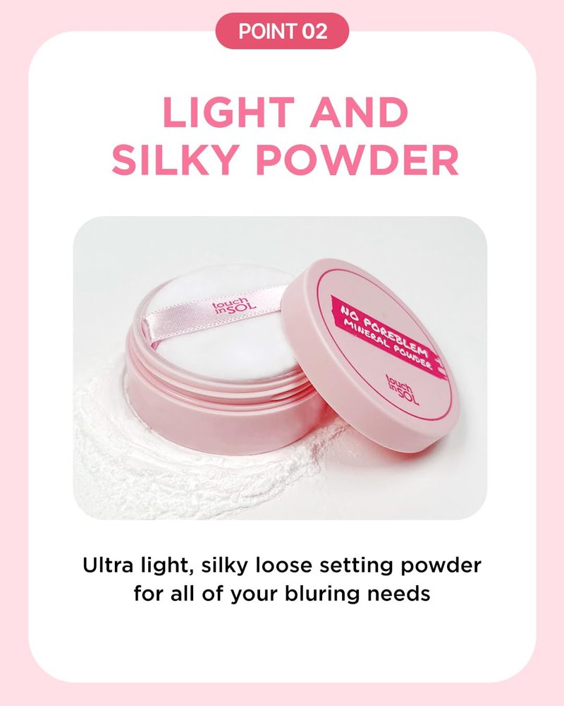 No Poreblem Mineral Powder - Translucent Setting Powder for Oily Skin | Oil Control & Blurring Finish (0.17 oz)
