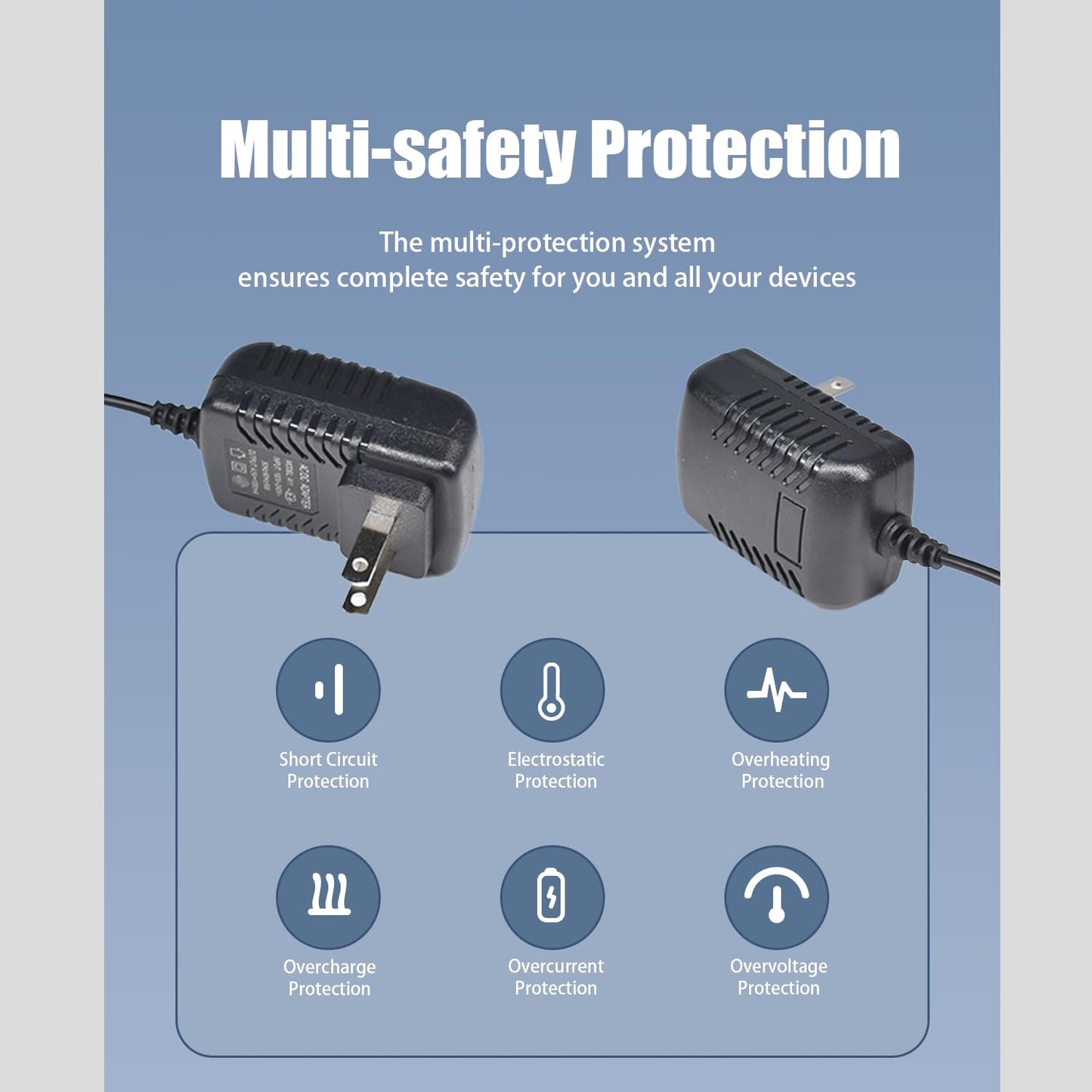 BOEEA Replacment Charger for BaByliss PRO Shaver FXFS2 FXFS2G, 4.5V Adapter Compatible with BaBylissPRO Barberology Cordless Metal Double Foil Shaver FXFS2 Power Cord Supply