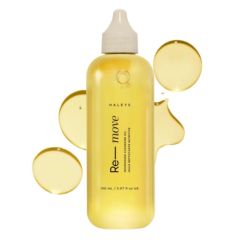 HALEYS Korean Skin Care Nourishing Cleansing Oil - Makeup Remover & Oil Cleanser for Face with Olive, Vitamin E & Rosemary Oils - Gentle, Effective Facial Cleanser, Travel-Friendly Nozzle