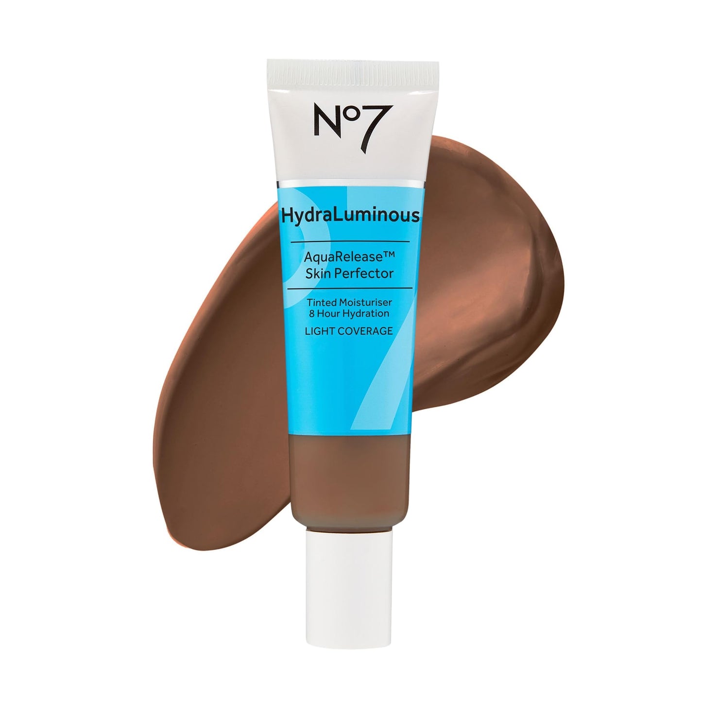 No7 HydraLuminous Skin Tint Perfector - Aqua Release Tinted Moisturizer with a Hydrating, Lightweight Formula - Sheer to Light Coverage Face Makeup - Medium (1 Fl Oz)