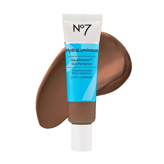 No7 HydraLuminous Skin Tint Perfector - Aqua Release Tinted Moisturizer with a Hydrating, Lightweight Formula - Sheer to Light Coverage Face Makeup - Medium (1 Fl Oz)