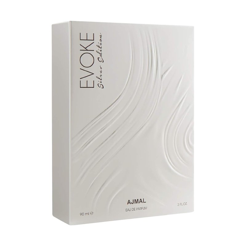 Ajmal Evoke Silver Edition Eau De Parfum Spray for Men - 3 Ounce Fragrance