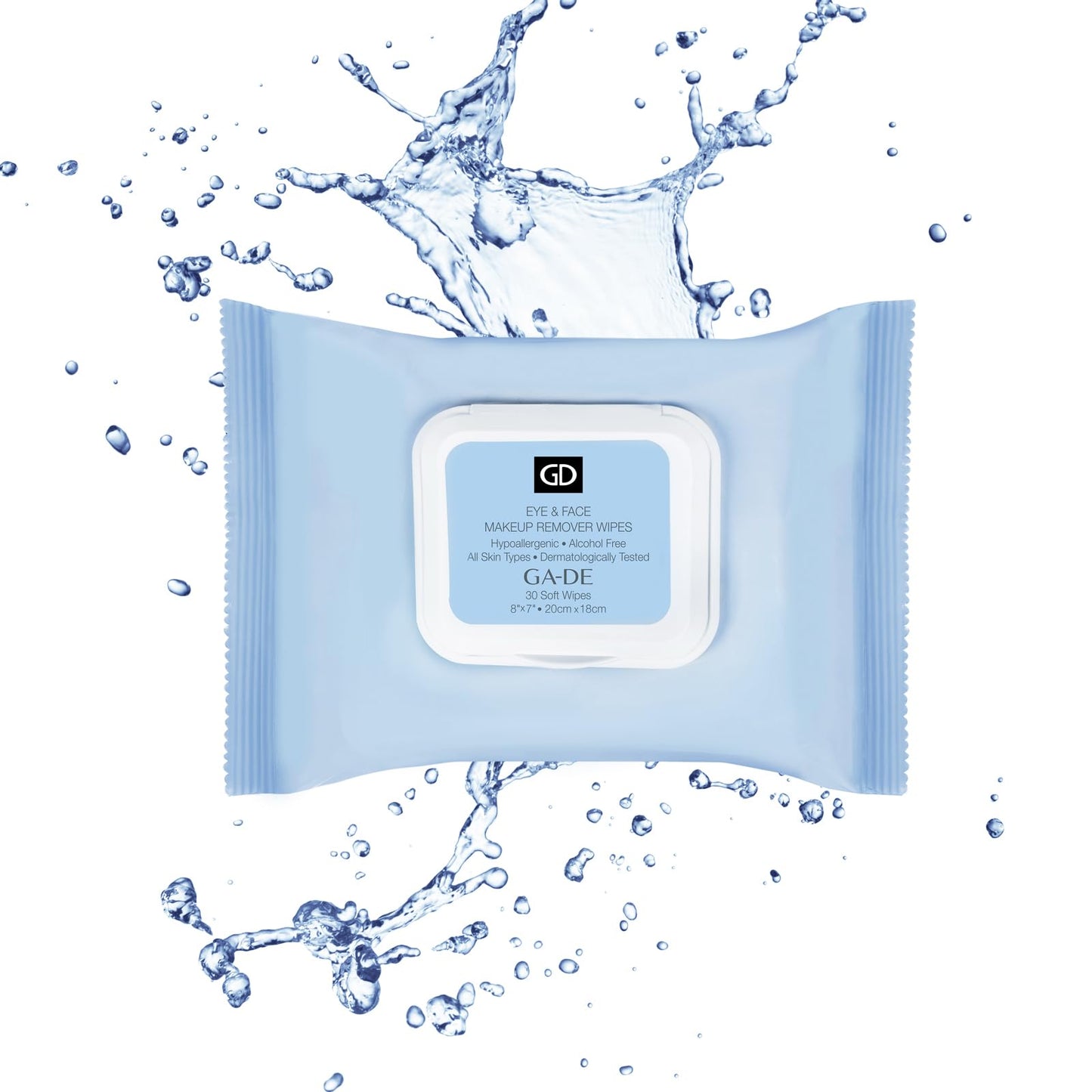 GA-DE Eye and Face Makeup Remover Wipes - Ultra Soft Face Wipes - with Aloe Vera, Chamomile, Vitamins B5 and E for Nurtured, Clean Skin - 30 Count