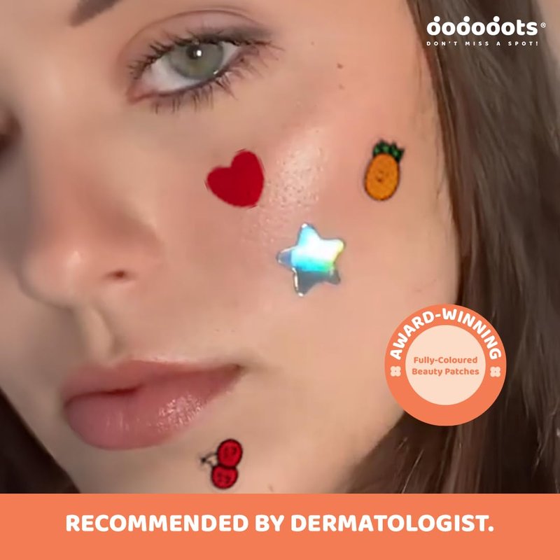 Dododots Pimple Patches for face - Cute Acne Hydrocolloid Patch, Pimple Patches for Zit, Spot and Blemish Treatment, Bundles (Stars (3 Shades))
