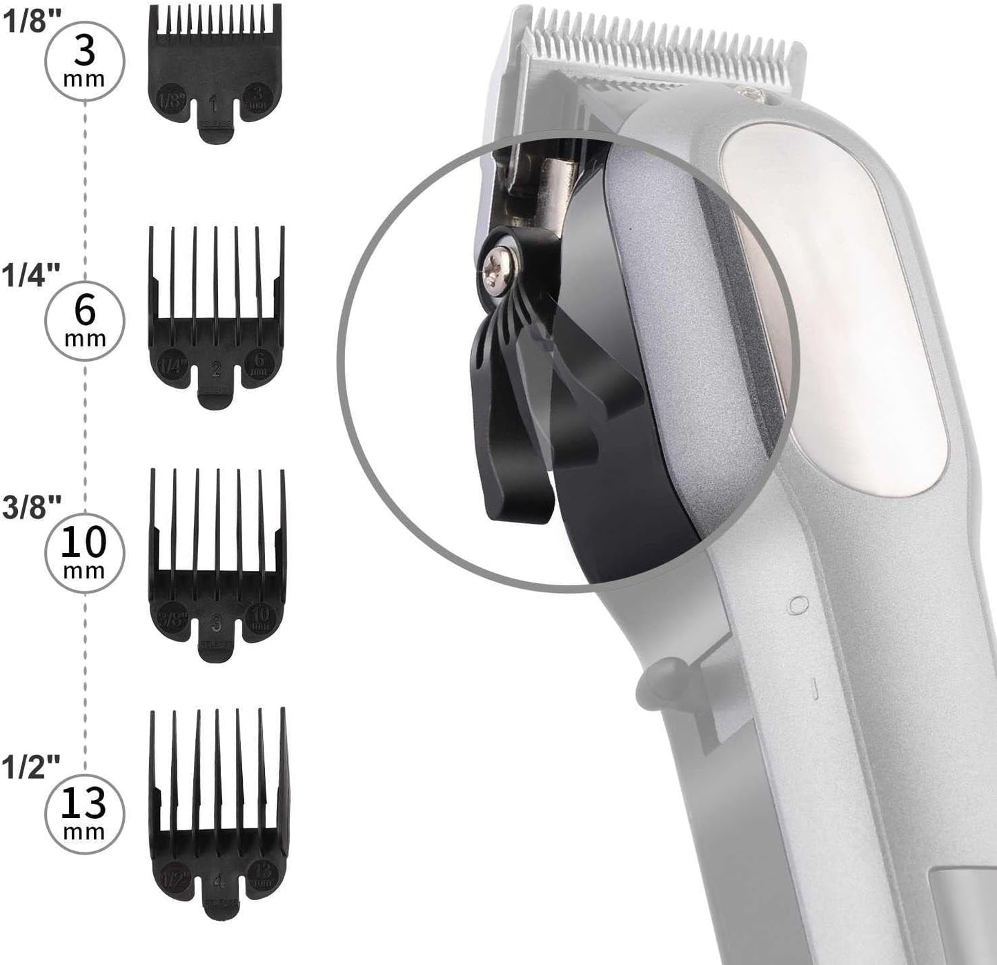 Professional Cordless Hair Clipper - Rechargeable Haircutting & Trimming Kit for Men | LED Display, Versatile Grooming