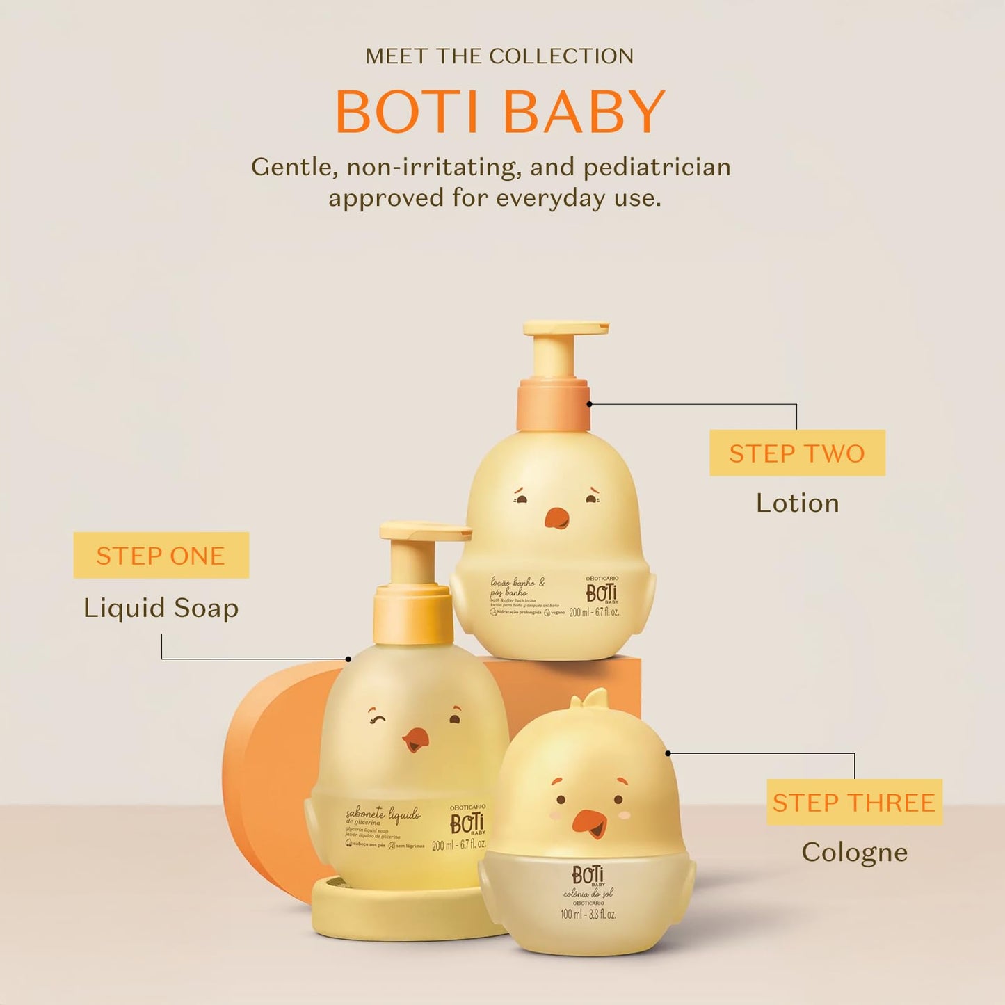 O BOTICARIO Boti Baby Sun Cologne, Relaxing Lavender Baby Perfume Fragrance Spray, 3.3 Ounce