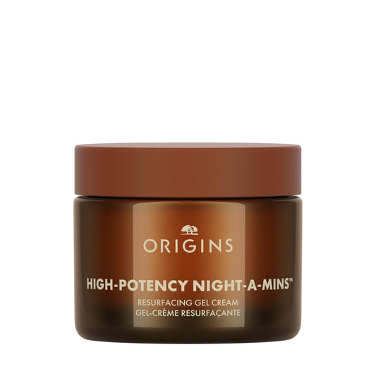 Origins High-Potency Night-A-Mins Resurfacing Gel Face Moisturizer with Fruit-Derived AHAs and Jojoba | Night Cream, 1.7 Fl Oz