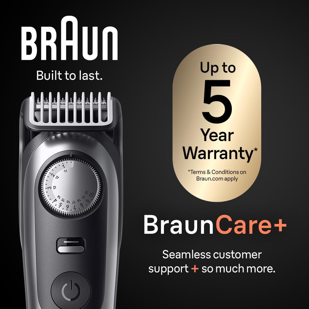 Braun All-in-One Series 9 Beard and Body Trimmer, AIO 9535 for Men with Gillette Labs Razor, Cordless Grooming System with Precision Length Control, Rechargeable Electric Facial Hair Tool