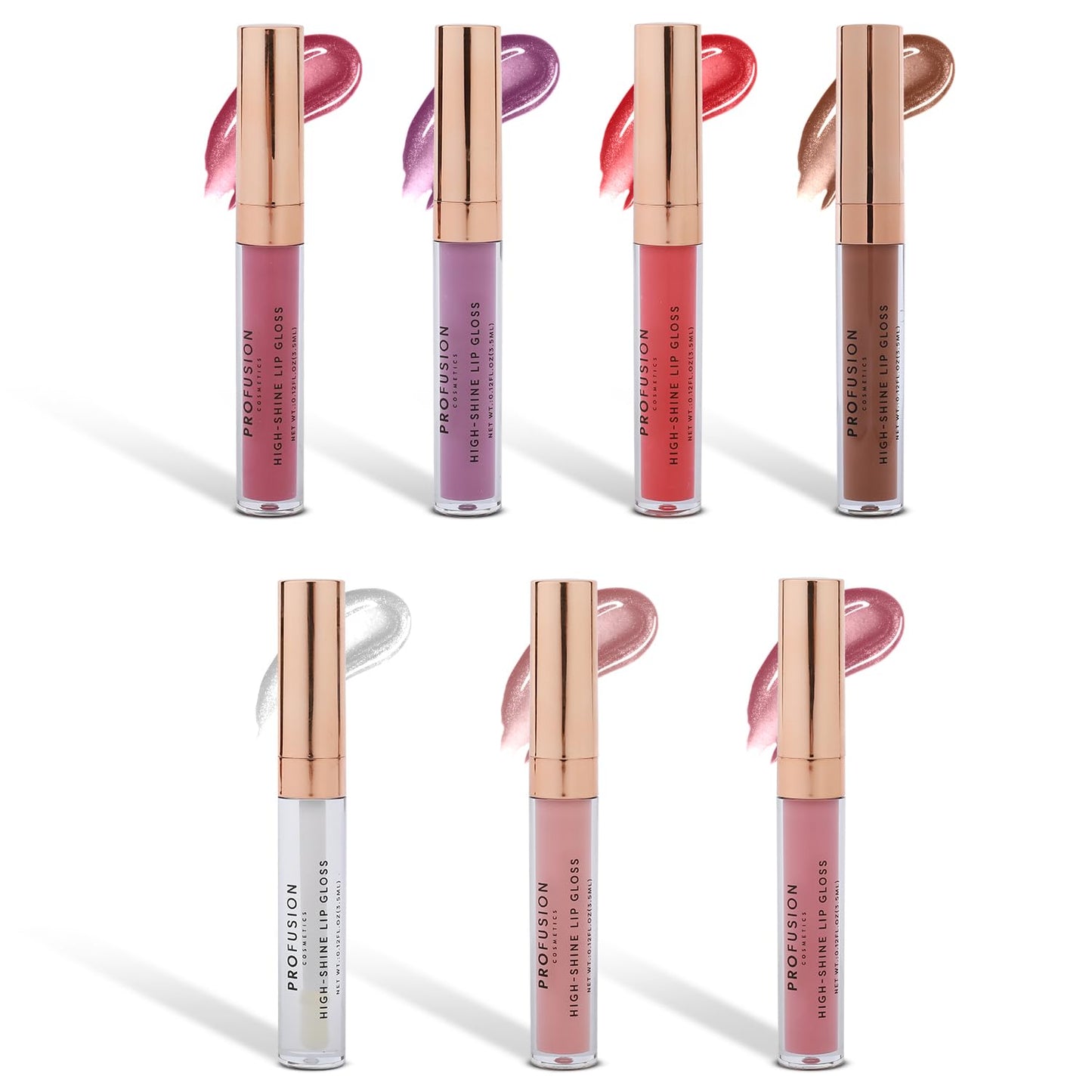 Frosted Lip Gloss Set - High Shine Finish | Vegan & Cruelty-Free, Perfect for Holiday Parties