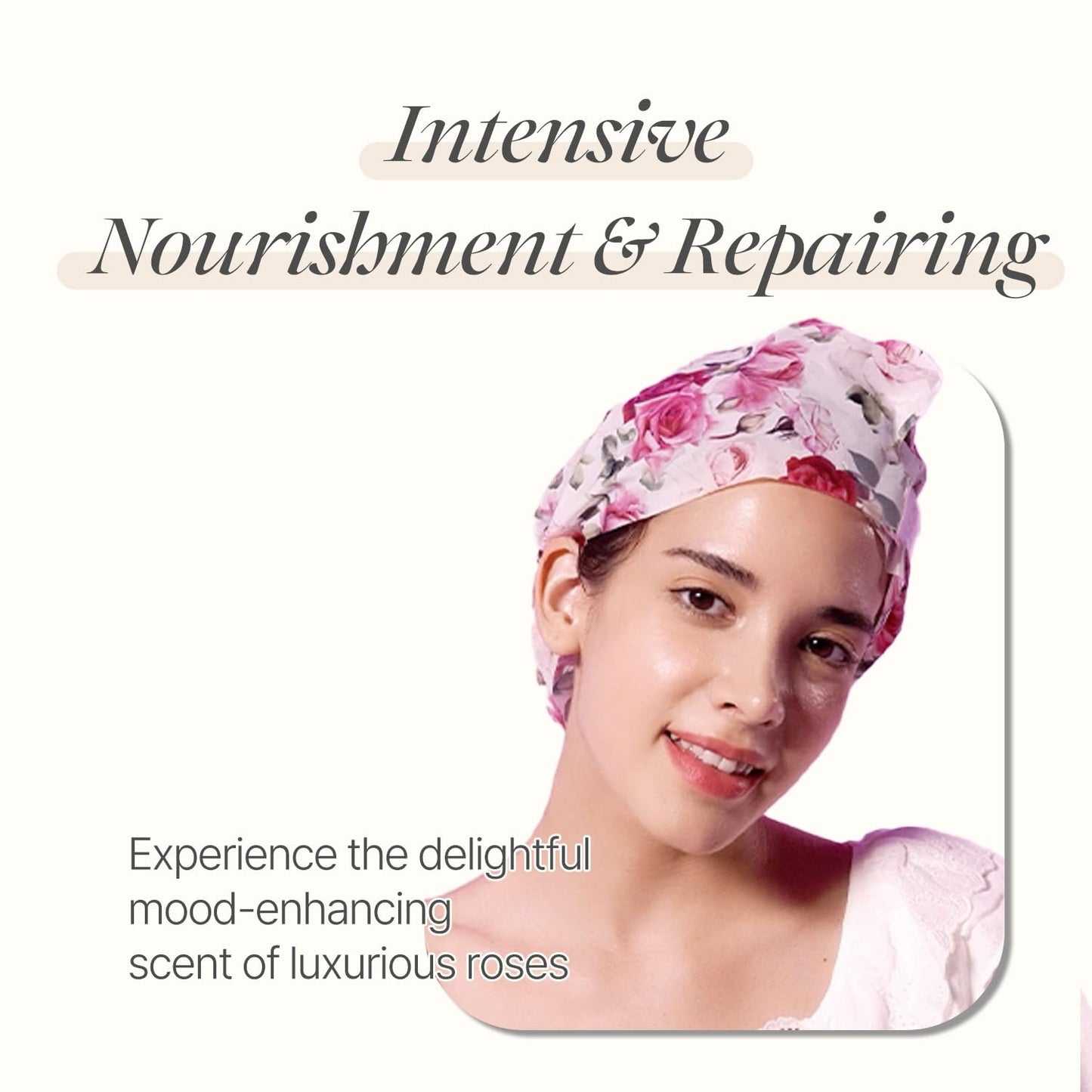 Koelf Rose Petal Satin Hair Mask - Nourishing Cap Mask for Silky, Moisturized Hair | Strengthens Scalp (5 Pack)
