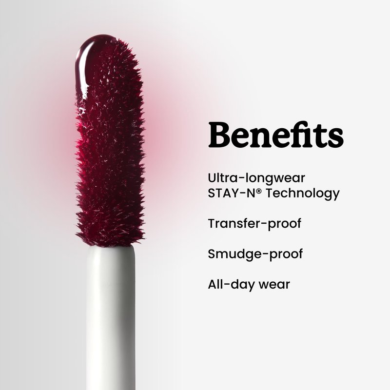 Sacheu Lip Liner STAY-N Peel Off Lip Stain — Long Lasting Waterproof Lip Tint with Hyaluronic Acid & Vitamin E — Transfer Proof Matte Finish, Vegan & Cruelty-Free (nOOHde)