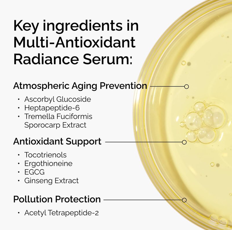 The Ordinary Multi-Antioxidant Radiance Serum, Vitamin C Serum For Face, Brighten & Protect Skin – Boosts Glow & Shields Against Environmental Stressors, 1 Fl Oz
