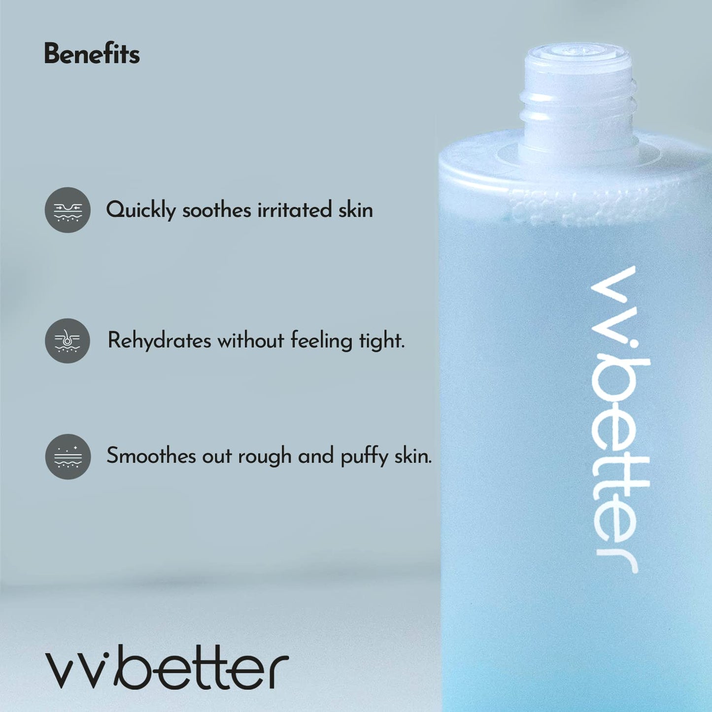 VVBETTER Facial AHA BHA Toner, Mild Exfoliation, Hydration and Soothing, Korean Toner, Smooth Skin, Alcohol-Free - 6.76 Fl.Ounce