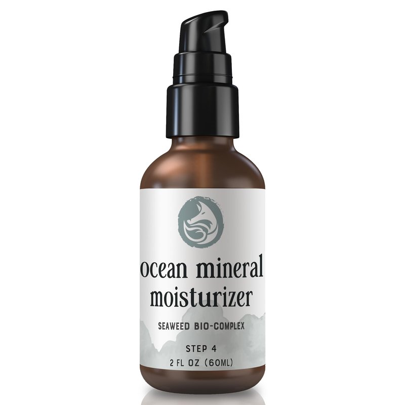Ocean Mineral Facial Moisturizer - Vegan - Natural & Organic Face Lotion for Women Daily Use - Sensitive Oily Dry and Other Skin Types - Anti Aging Hydrating - Seaweed Bio-Complex 2 oz