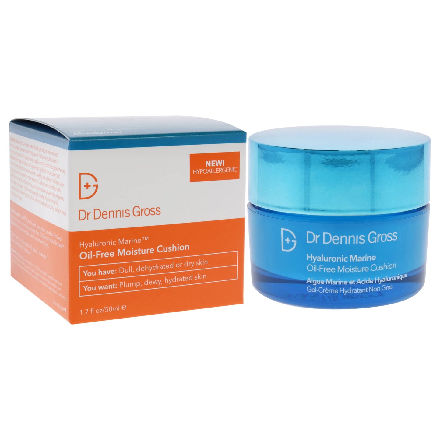 Dr Dennis Gross Hyaluronic Marine Oil-Free Moisture Cushion Moisturizer Unisex 1.7 oz