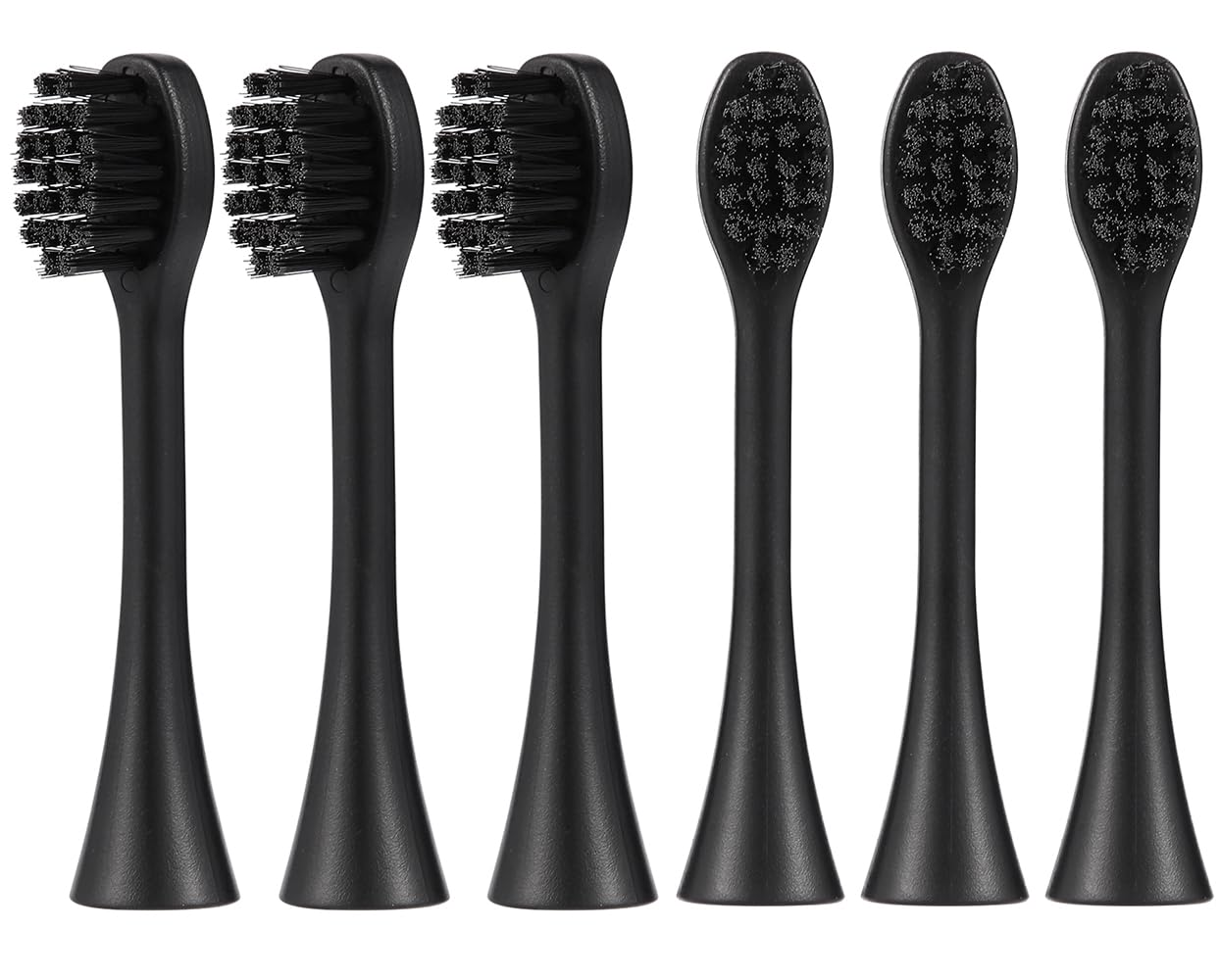 6 Pcs Replacement Toothbrush Heads for Curaprox Hydrosonic Electric Toothbrush Adults, Black