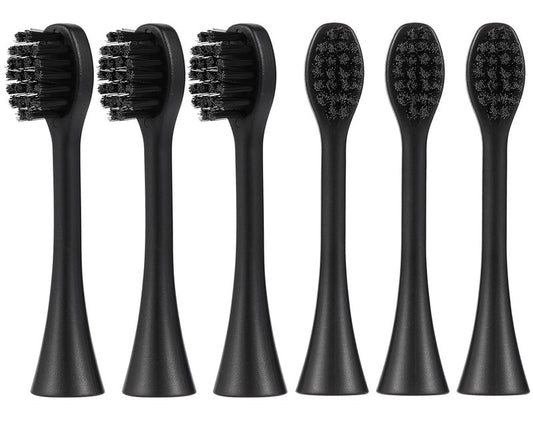 6 Pcs Replacement Toothbrush Heads for Curaprox Hydrosonic Electric Toothbrush Adults, Black
