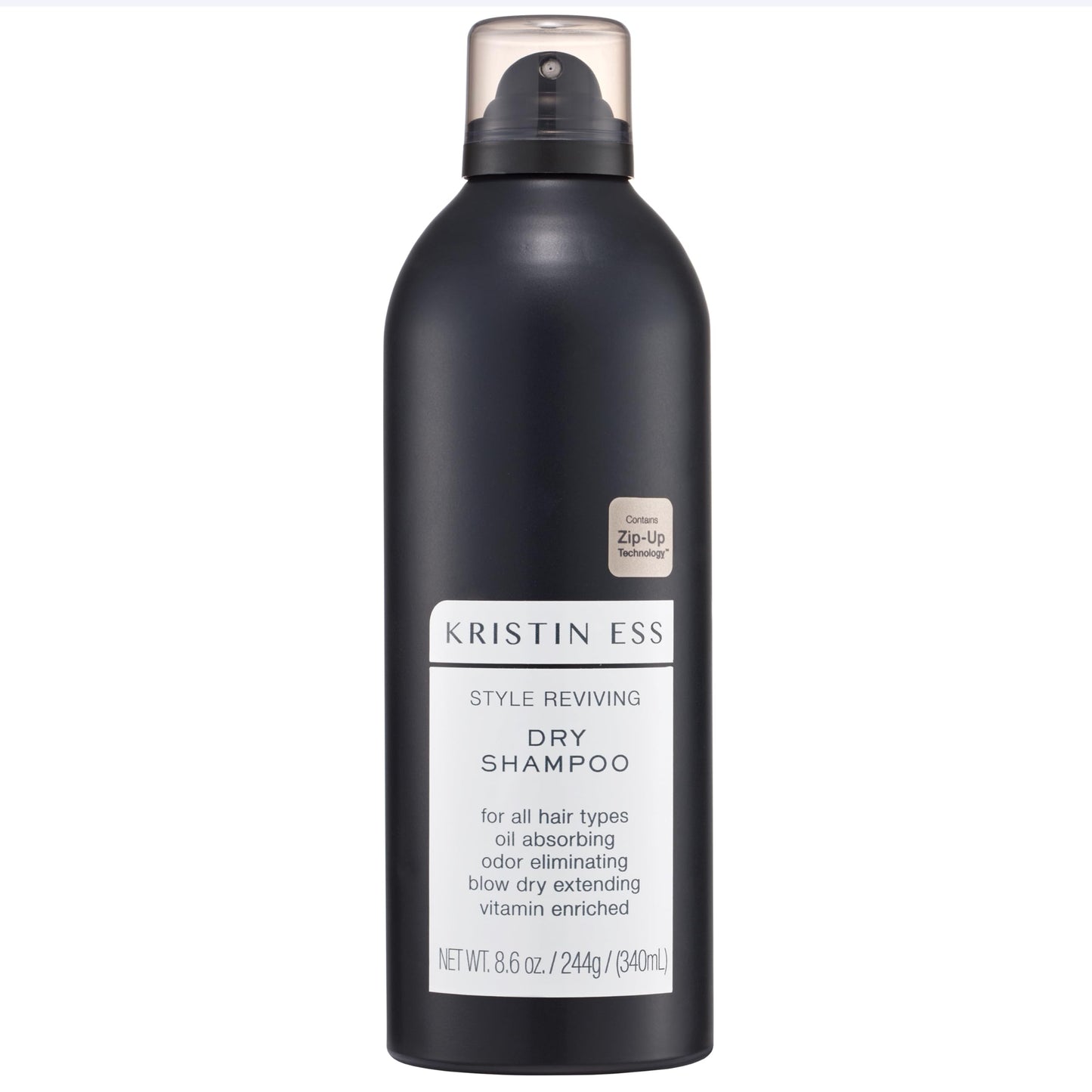 Kristin Ess Volumizing Jumbo Dry Shampoo Spray for Oily Hair + Frizz with Vitamin C - Oil Absorbing Style Extender with Minimal Residue - Sulfate Free + Vegan + Color Safe - Fresh Pear Fragrance