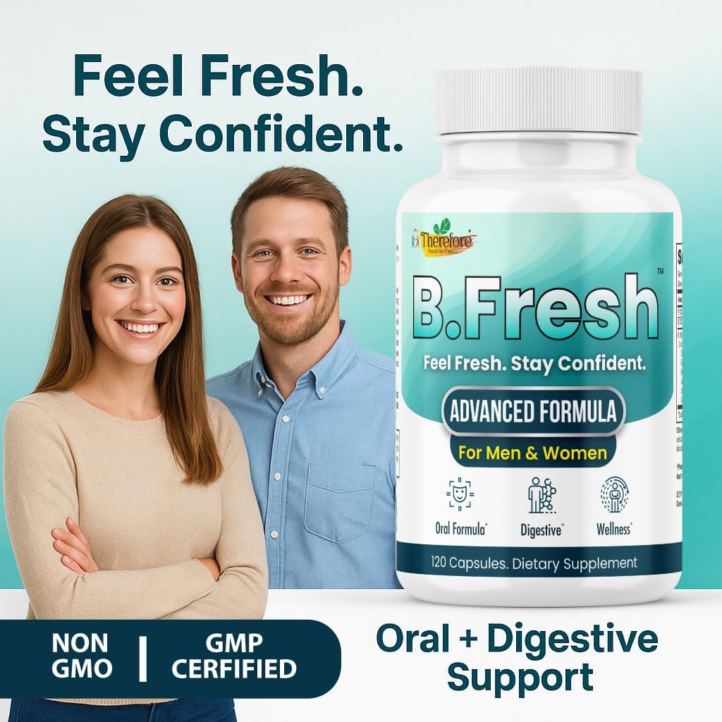 Fresh Breath Oral Probiotics - Dental Supplement for Gum Health & Oral Microbiome Balance | 120 Capsules with Lactobacillus