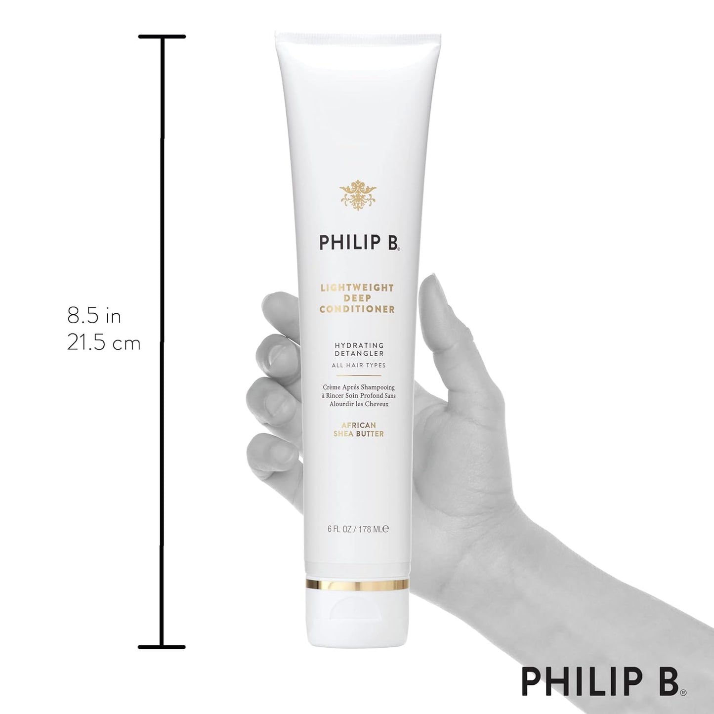 Philip B Lightweight Deep Conditioner - Hydrating Detangler for All Hair Types | 6 fl. oz.