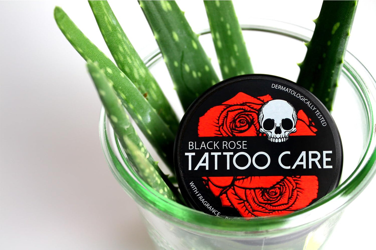 TATTOO CARE Makra Black Rose – Aftercare & Brightener Ointment - for New & Older Tattoos – Protects and Deeply Moisturizes – Enhances Colors, Prevents Fading, Brings Back Shine - 1.2 Oz/35 g