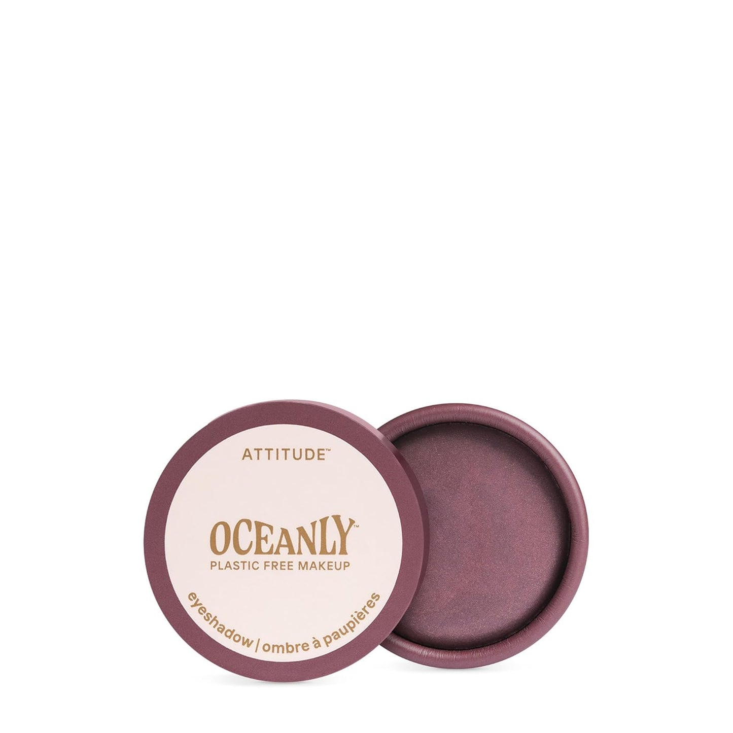 Oceanly Eyeshadow - EWG Verified Shimmer Cream | Vegan & Plastic-Free, Berry Bliss, 0.16 Fl Oz