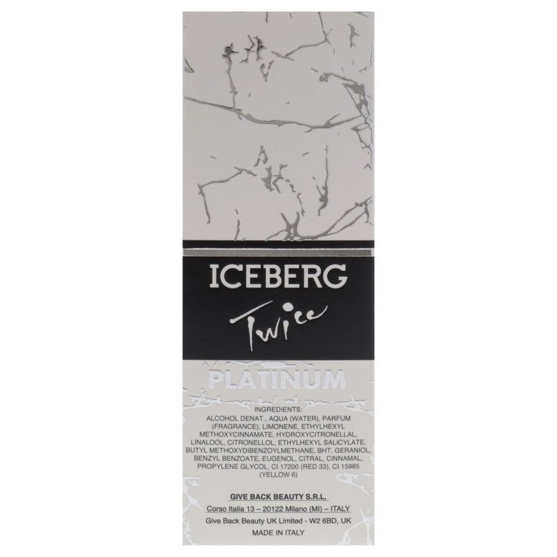 Iceberg Twice Platinum for Women - 4.2 oz EDT Spray
